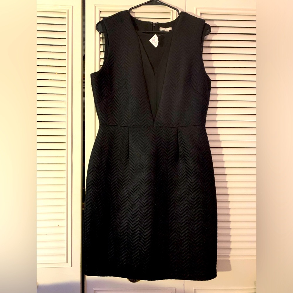 Cato Black Sleeveless Dress Women’s Size Medium Made In Vietnam Zip Up